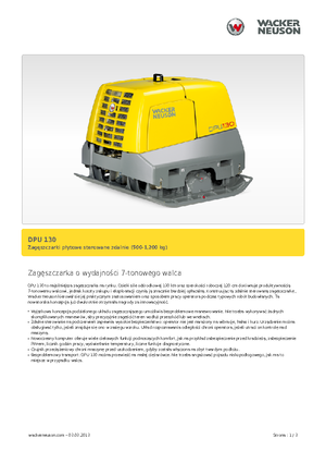Reverzibilni kompaktori s vibracionim pločama Wacker Neuson DPU130Le