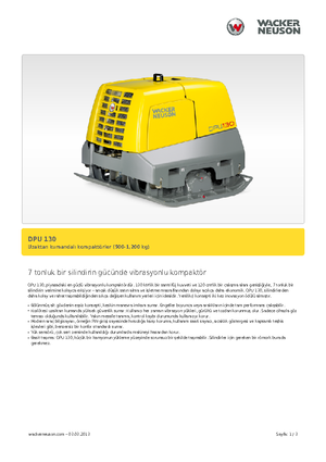 Reverzibilni kompaktori s vibracionim pločama Wacker Neuson DPU130Le