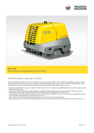 Reverzibilni kompaktori s vibracionim pločama Wacker Neuson DPU130Le