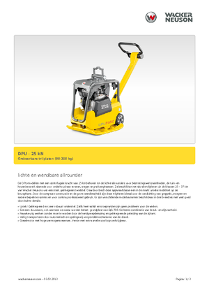 Reverzibilni kompaktori s vibracionim pločama Wacker Neuson DPU 2560Hts