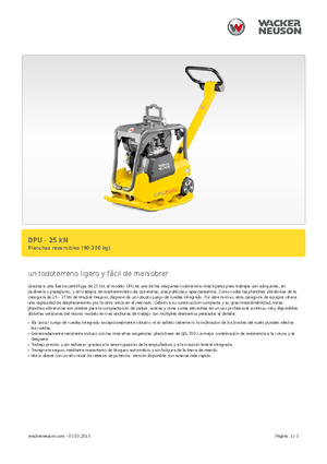 Reverzibilni kompaktori s vibracionim pločama Wacker Neuson DPU 2540H