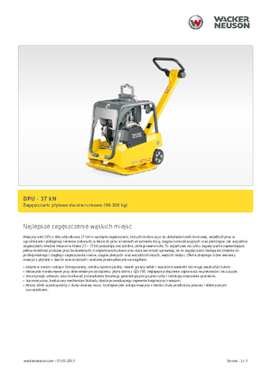 Reverzibilni kompaktori s vibracionim pločama Wacker Neuson DPU3750Hets