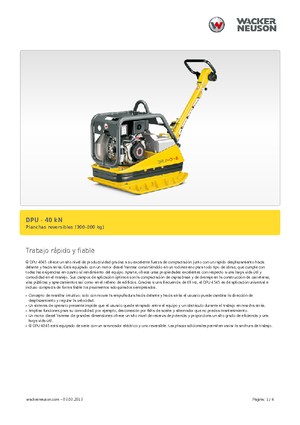 Reverzibilni kompaktori s vibracionim pločama Wacker Neuson DPU45Ye h
