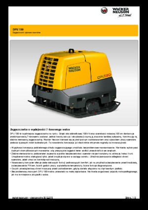Reverzibilni kompaktori s vibracionim pločama Wacker Neuson DPU 130 r