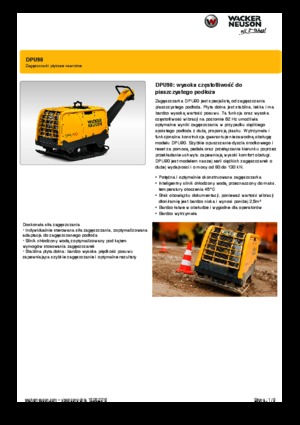 Reverzibilni kompaktori s vibracionim pločama Wacker Neuson DPU90 Lem 770