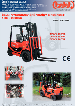 Dizelski viljuškari Belet DV 18 BVA