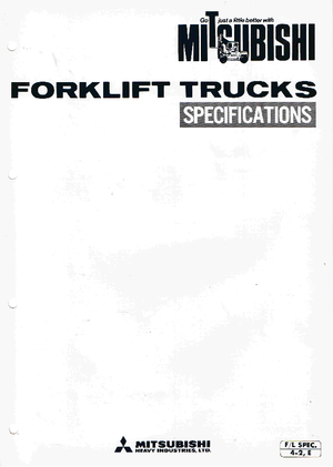 Dizelski viljuškari Mitsubishi FD 30 T