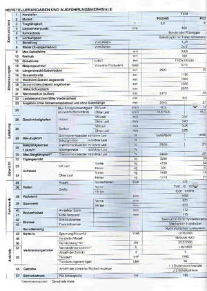 Dizelski viljuškari TCM FD 25 Z 5 T