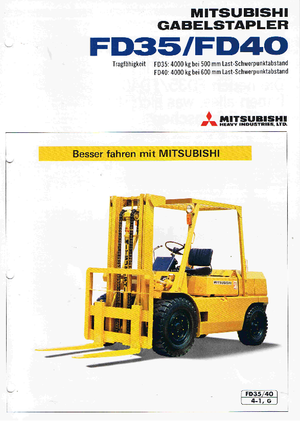Dizelski viljuškari Mitsubishi FD 35 AT