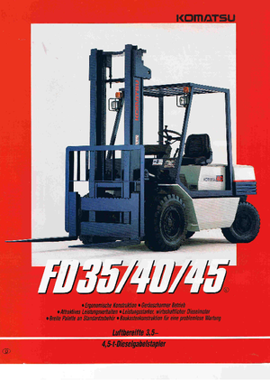 Dizelski viljuškari Komatsu FD 35 T-5 E
