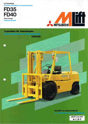Dizelski viljuškari Mitsubishi FD 40 T