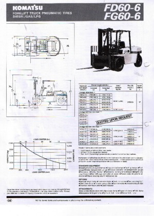 Dizelski viljuškari Komatsu FD 60-6