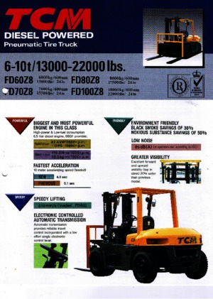 Dizelski viljuškari TCM FD 60 Z 8