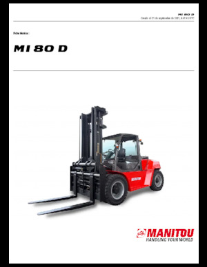 Dizelski viljuškari Manitou MI 80 D