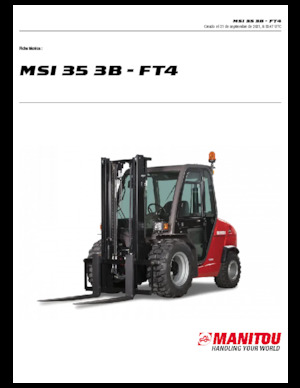 Viličari za neravne terene Manitou MSI 35 3B / FT4
