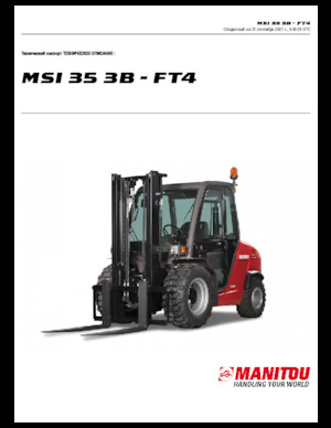 Viličari za neravne terene Manitou MSI 35 3B / FT4