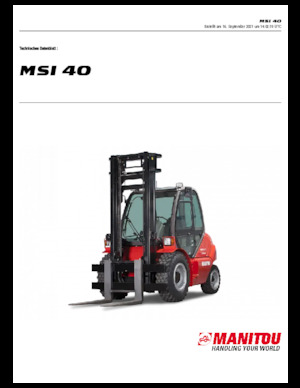 Dizelski viljuškari Manitou MSI 40
