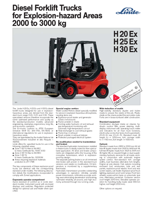 Diesel viličari zaštićeni od eksplozije Linde H 20 D EX Zone 2