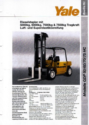 Dizelski viljuškari Yale GDP 70 HC