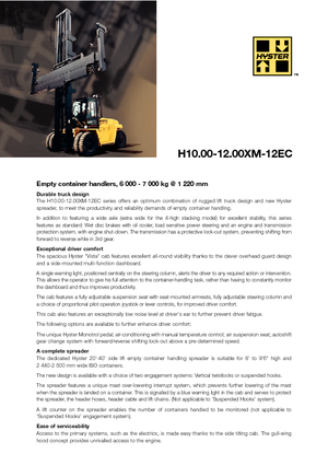 Dizelski viljuškari Hyster H10.00XM 12EC