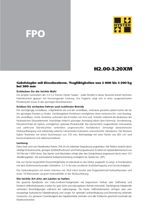 Dizelski viljuškari Hyster H 3.00 XM