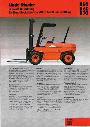 Dizelski viljuškari Linde H 60 D