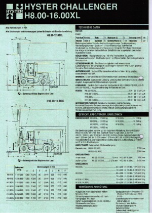 Dizelski viljuškari Hyster H 8.00 XL