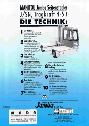 Viličari za neravne terene Jumbo J/SN 50