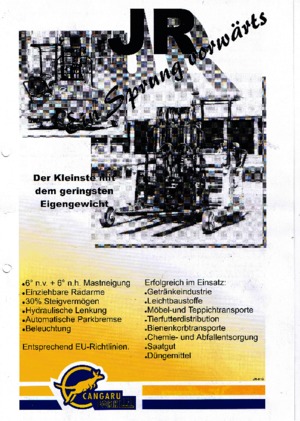 Dizelski viličari montirani na kamione Cangaru / Transmanut JR 3-4.3.1028 F o. DR