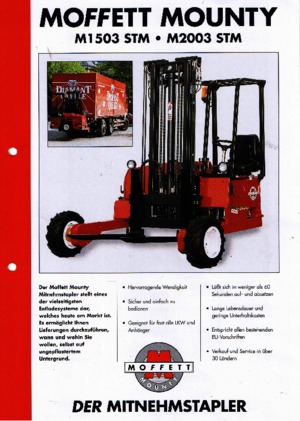 Dizelski viličari montirani na kamione Moffett M 1503 STM