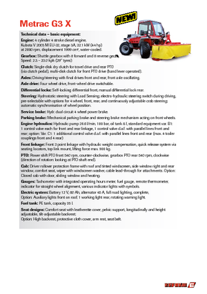 Prednje kuke za komunalne traktore Reform Werke Metrac G 3 X