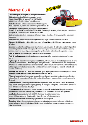 Prednje kuke za komunalne traktore Reform Werke Metrac G 3 X