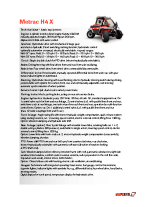 Prednje kuke za komunalne traktore Reform Werke Metrac H 4 X