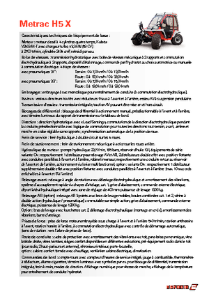 Prednje kuke za komunalne traktore Reform Werke Metrac H 5 X