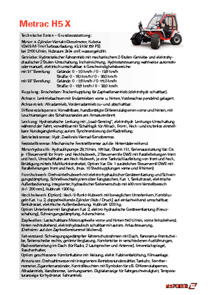 Prednje kuke za komunalne traktore Reform Werke Metrac H 5 X