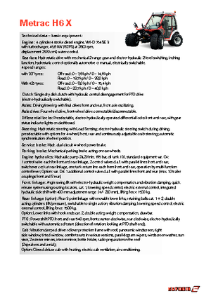 Prednje kuke za komunalne traktore Reform Werke Metrac H 6 X