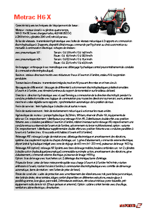 Prednje kuke za komunalne traktore Reform Werke Metrac H 6 X