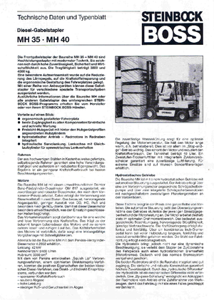 Dizelski viljuškari Steinbock MH 40