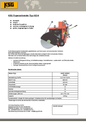 Pile za pod KSG-Maschinenbau KSG 462 H
