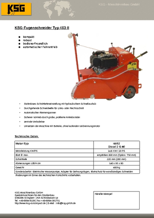 Pile za pod KSG-Maschinenbau KSG 463