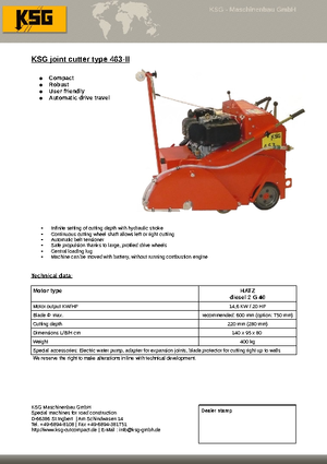 Pile za pod KSG-Maschinenbau KSG 463