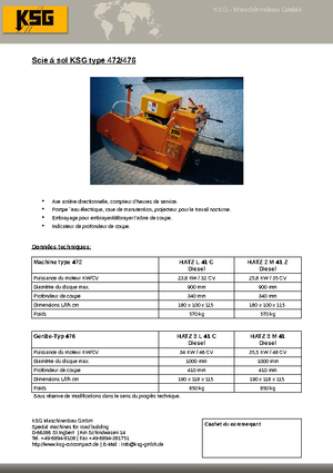 Pile za pod KSG-Maschinenbau KSG 476