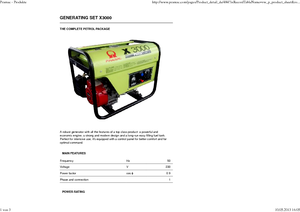 Dizelski generatori PRAMAC Lifter X 3000