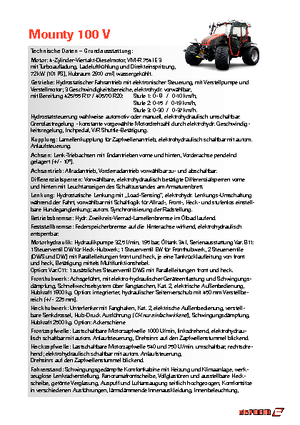 Prednje kuke za komunalne traktore Reform Werke Mounty 100 V