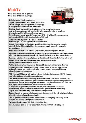 Prednje kuke za komunalne traktore Reform Werke Muli T 7