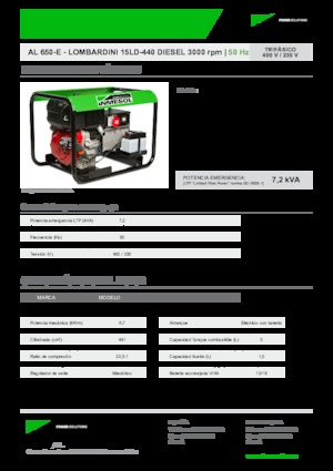 Dizelski generatori INMESOL AL 650-E