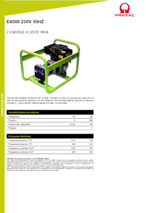 Dizelski generatori PRAMAC Lifter E 4500 SYH