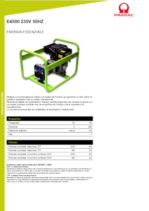 Dizelski generatori PRAMAC Lifter E 4500 SYH