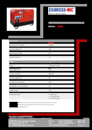 Dizelski generatori Endress ESE 1008 HG ES DI ISO DUPLEX Silent Plus