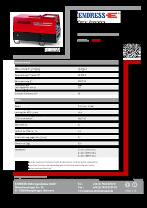 Dizelski generatori Endress ESE 1204 DHS-GT ES ISO DI